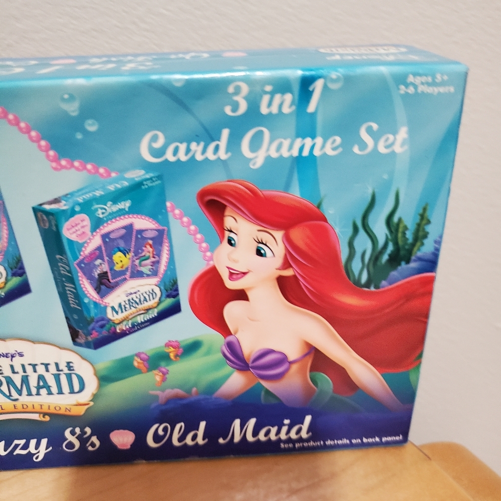 The little mermaid 3 in 1 card game set (2006) - Picture 4 of 7